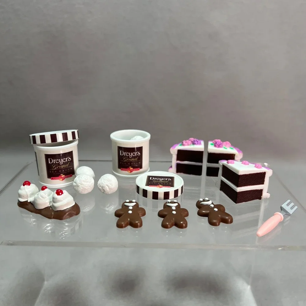 Vintage 90's Tyko Kitchen Littles‎ Miniature Play Food Lot Dreyer's Gingerbread